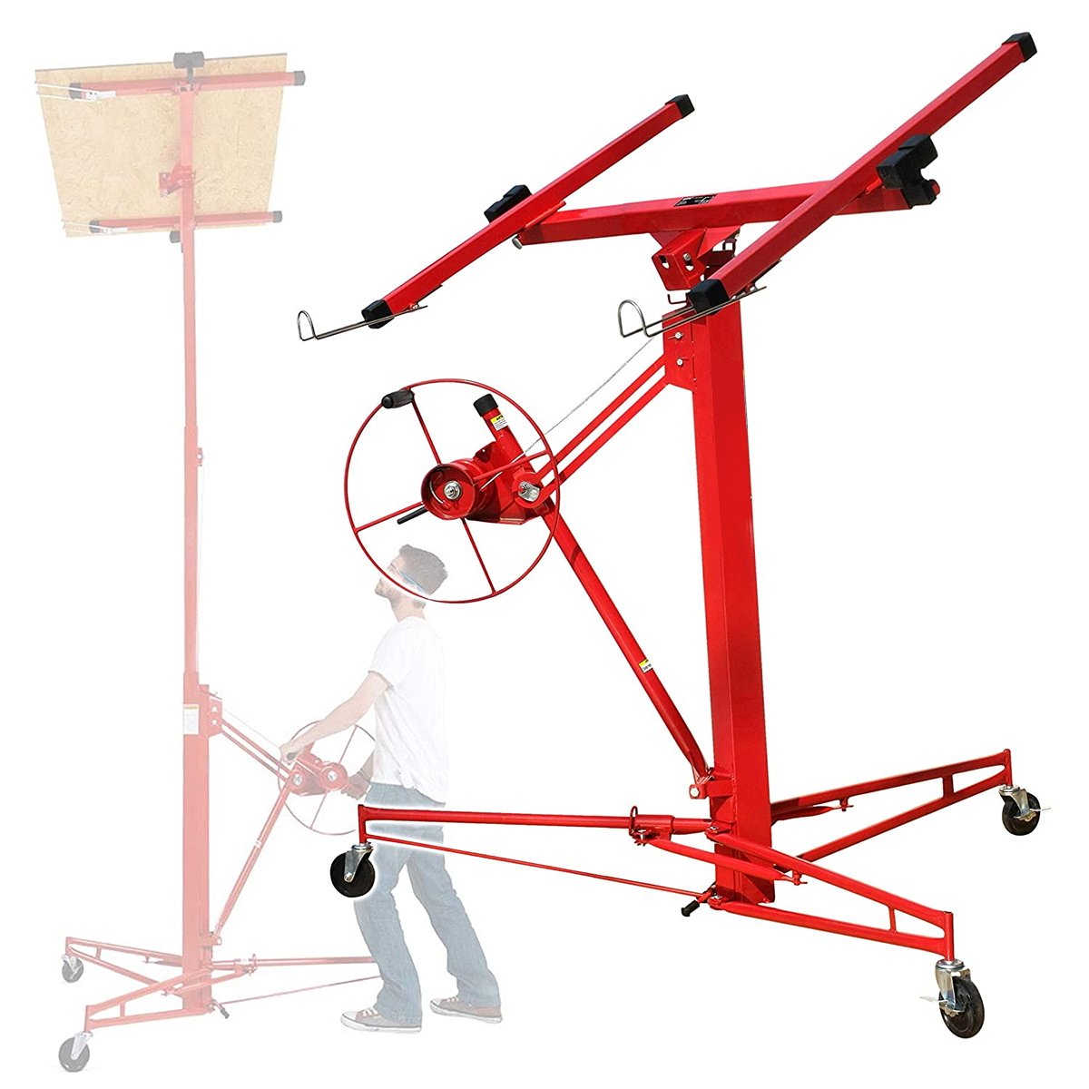 Dispozitiv pentru ridicat (macara) placi rigips carton, OSB, MDF, PAL, inaltime de ridicare 3,35m Breckner Germany